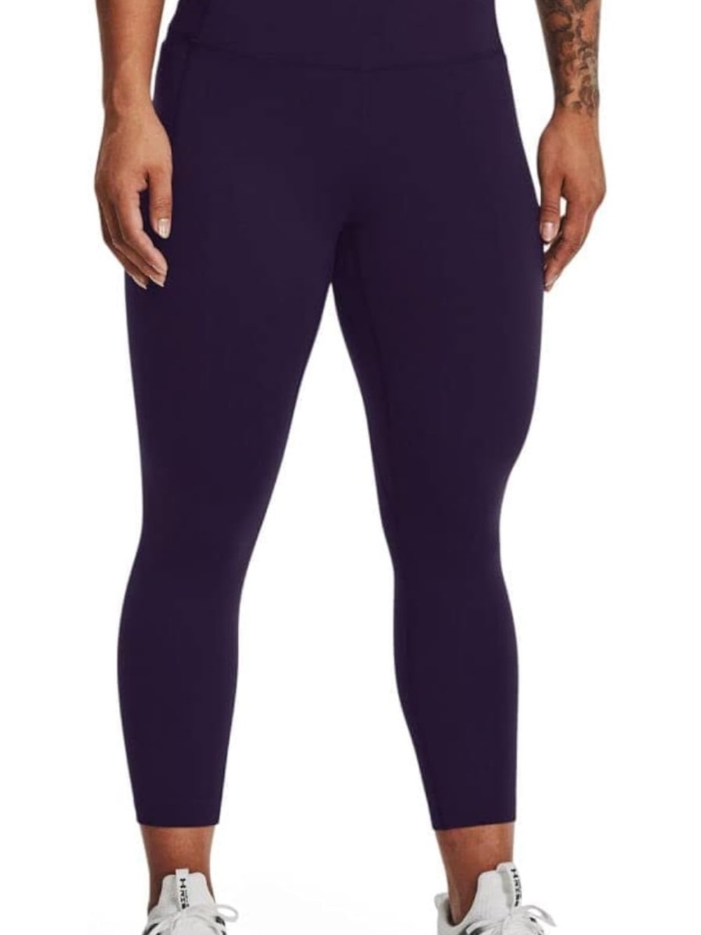 NWT UA Under Armour Meridian Crop Leggings in Purple (570) - L